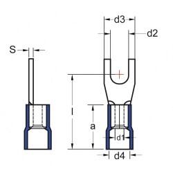 ŞAFAK ELEKTRİK İZOLELİ ÇATAL KABLO UCU 1.50-2.50MM2 M5 (200 ADET) 8680734714026 - Thumbnail