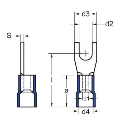 ŞAFAK ELEKTRİK İZOLELİ ÇATAL KABLO UCU 1.50-2.50MM2 M5 (200 ADET) 8680734714026