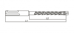 VIP-TEC SDS PLUS V2L MATKAP UCU 11 X 210 MM 8697856811441 - Thumbnail